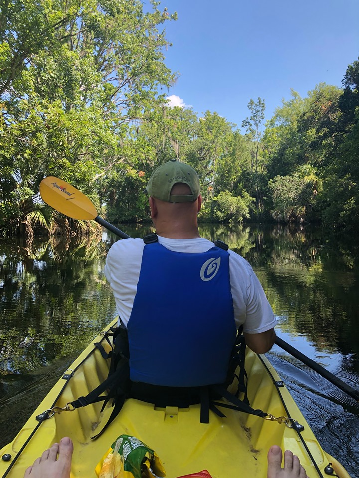 DJ Peace Kayaks The Crystal River in search for Manatees in Florida